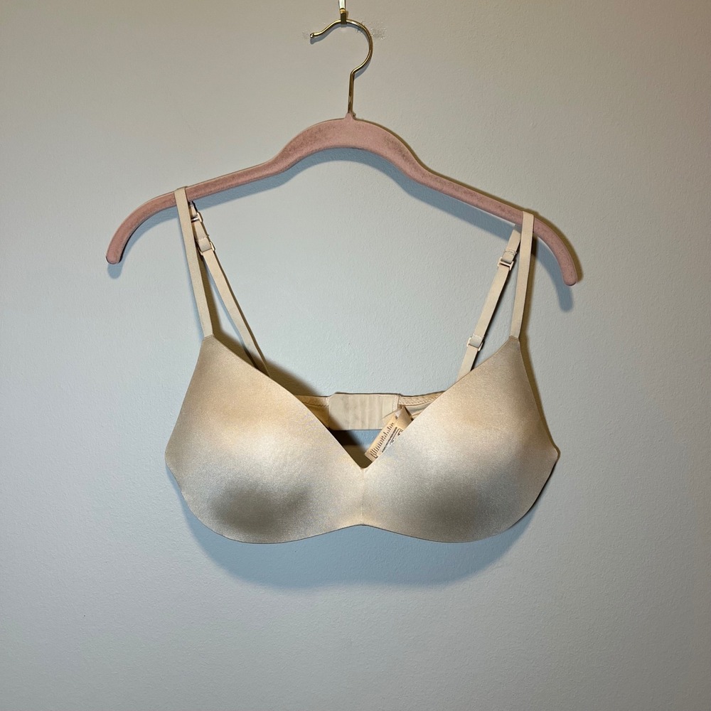 SKIMS Fits Everybody Wireless T-Shirt Bra Sand Beige 36C